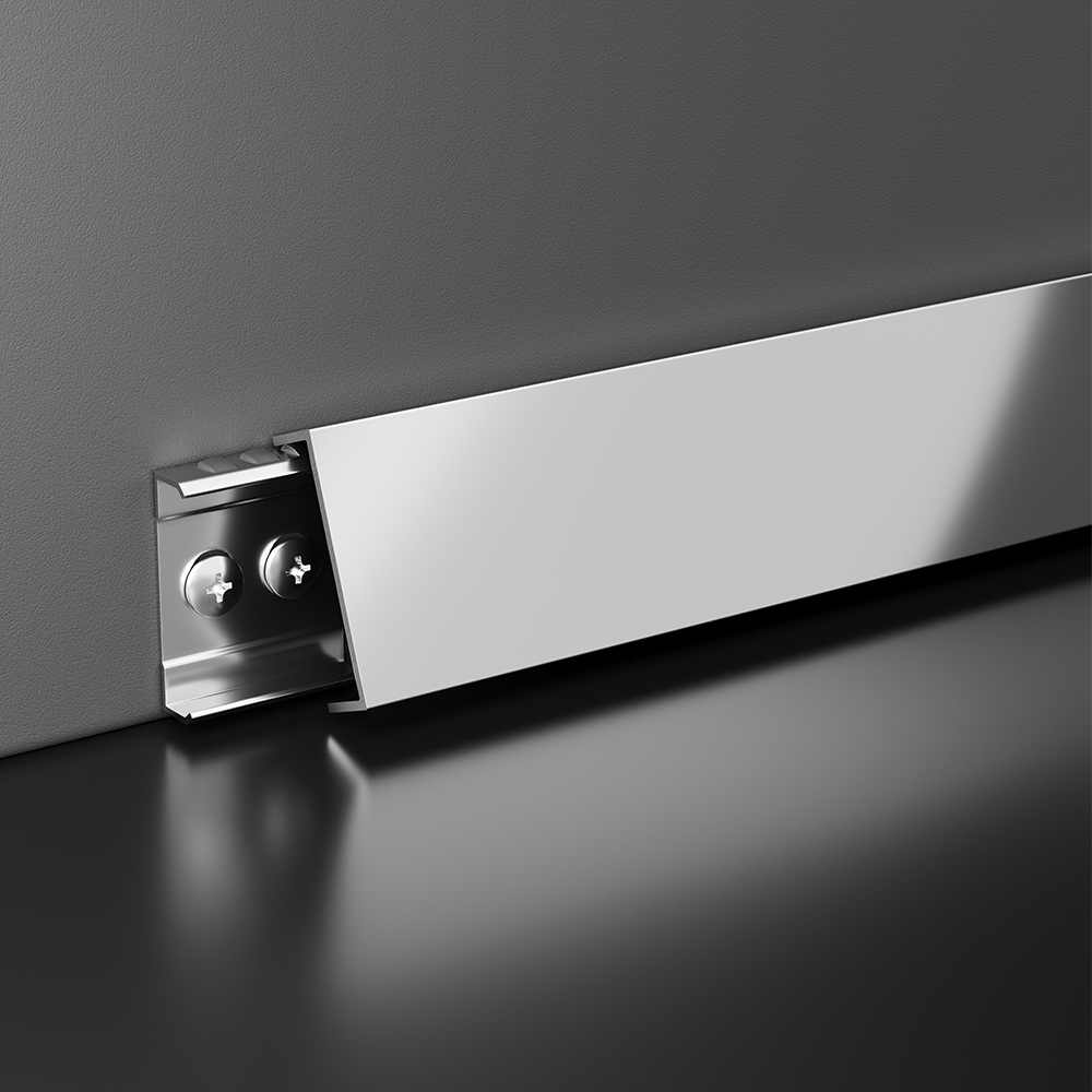 1-47 C Snap Fastener Stainless Steel Skirting Board - Image 1